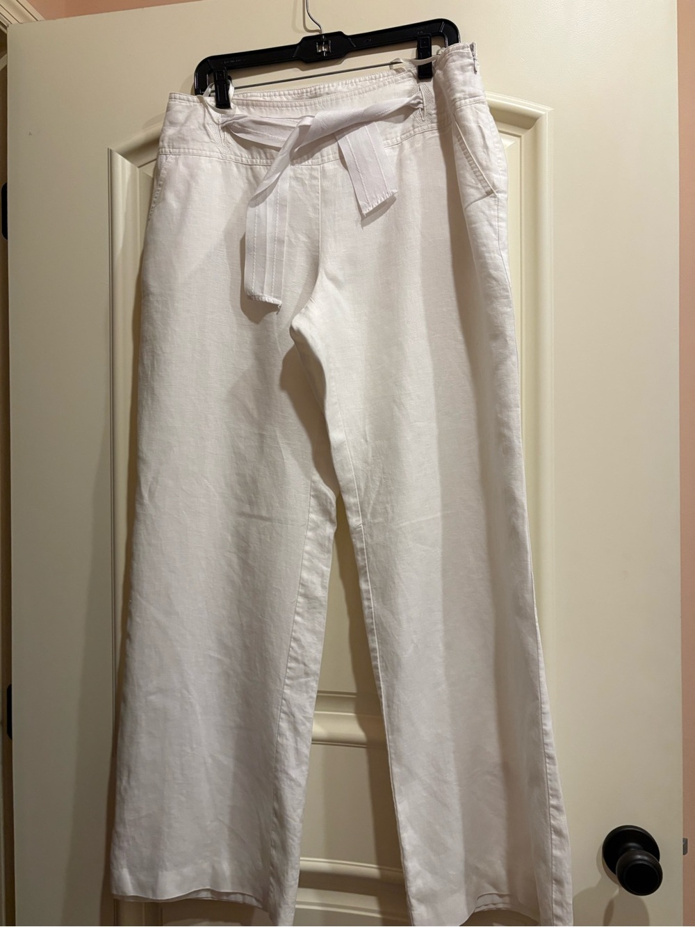 Style & Co. White Wide-Leg Tie-Waist Pants
